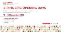 E-RIHS ERIC Opening Days taking place in November in Florence